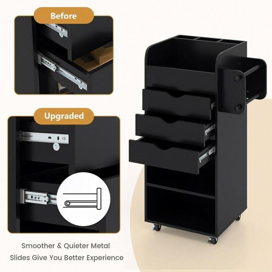 Havendro Storage Cart Rack Trolley on Wheels Roll Cart Kitchen Storage Shelf Organiser