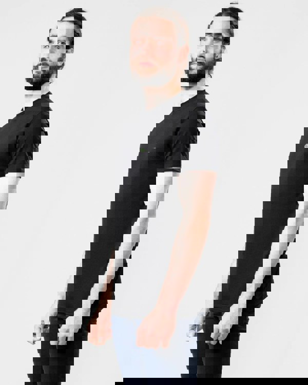 Lacoste Mens Crew Neck Pima Cotton Jersey T-Shirt - Black 031