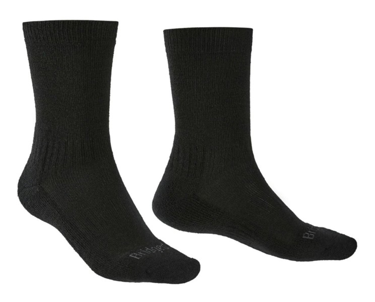 Bridgedale Mens Hike Lightweight Merino Performance Boot Original Socks Black