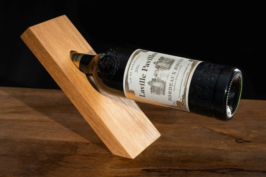 Diamante Floating Wooden Wine Stand