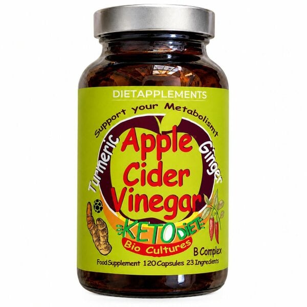 Dietapplements Raw Unfiltered Apple Cider Vinegar with the Mother, Vitamins & Minerals Complex
