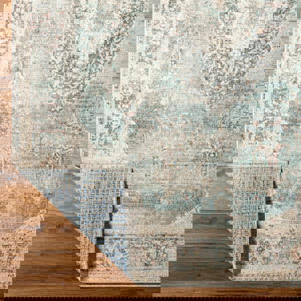 Livabliss Becki Owens Marlene-Vintage Blue Grey Traditional Vintage Boho Rug