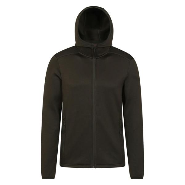 Mountain Warehouse Mens Hike Active Full Zip Hoodie - Dark Khaki - 
