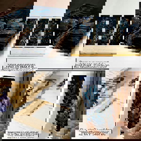 Large Framed Wall Pictures For Living Room | Set of 3 wall art prints