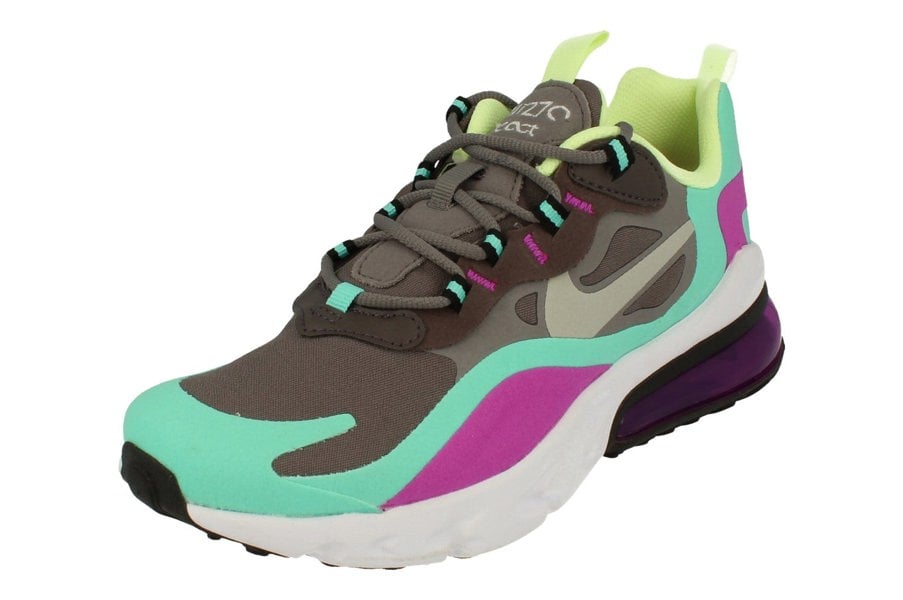 Nike Air Max 270 React GS Bq0103  007 - Gunsmoke Reflect Silver 007 - Photo 0