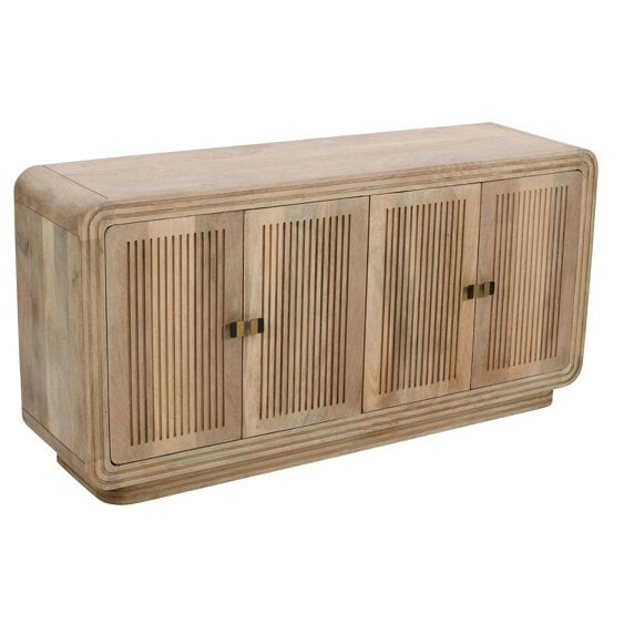 Wyld Haus Arizona Carved Natural Mango Wood 4 Door Sideboard