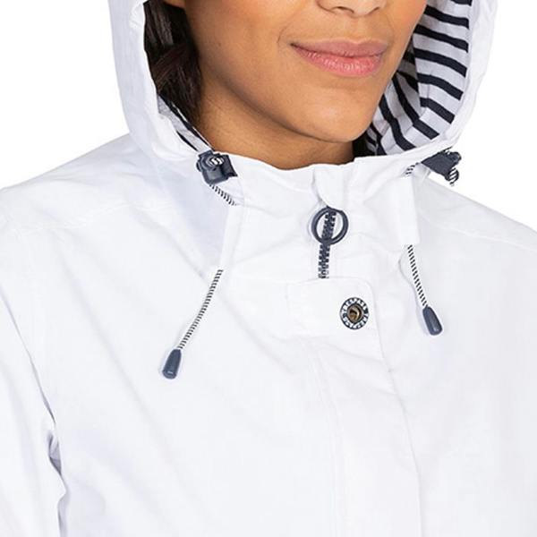 Trespass Womens/Ladies Flourish Waterproof Jacket - White - 