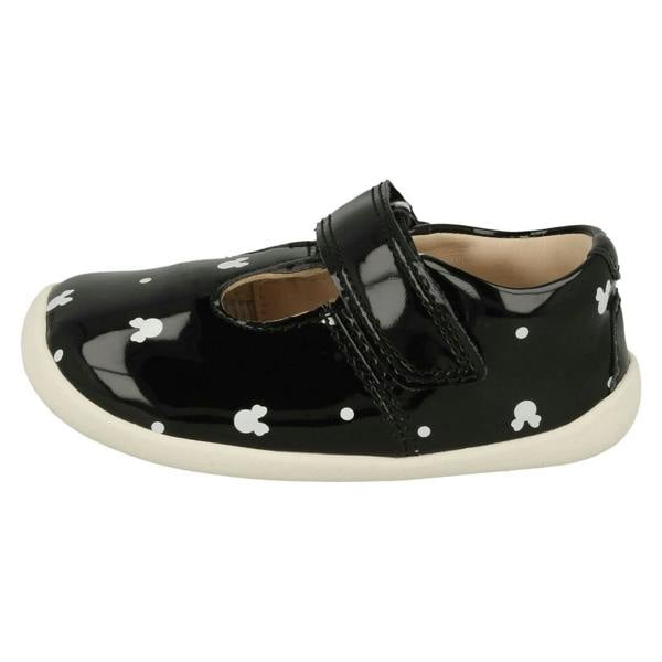 Clarks Girls Clarks Disney Detailed T-Bar Shoes Roamer Polka