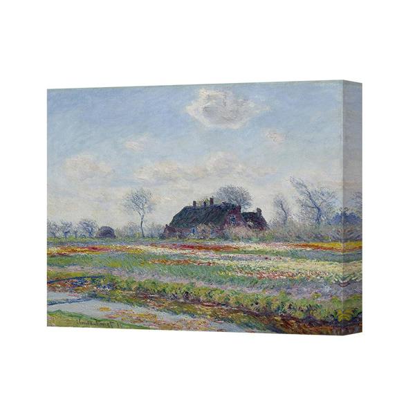 Benjamin Tate Design Pastoral Landscape Canvas Print Cottage In Fields Wall Art
