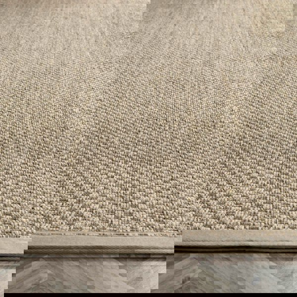 Bordered Light Beige Non-Slip Sisal Rug |Natural Home Decor