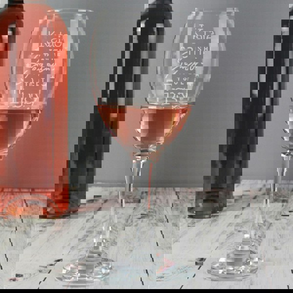 Personalised Memento Company Personalised Tis The Season To Get Tipsy Season Wine Glass