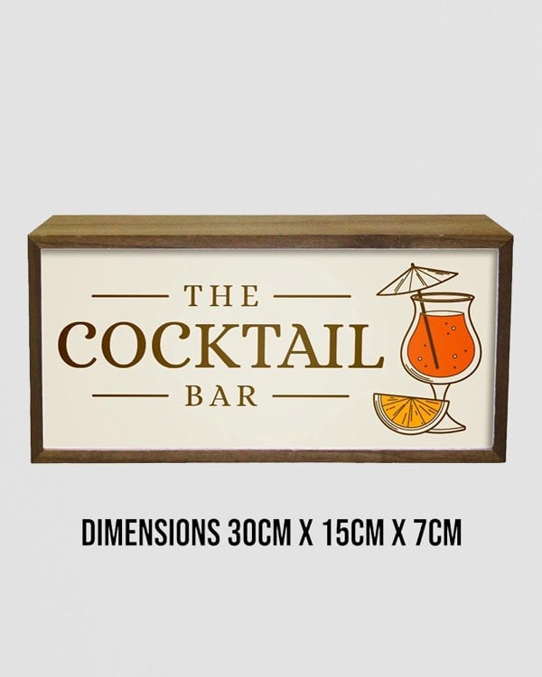 Light Box Home The Cocktail Bar