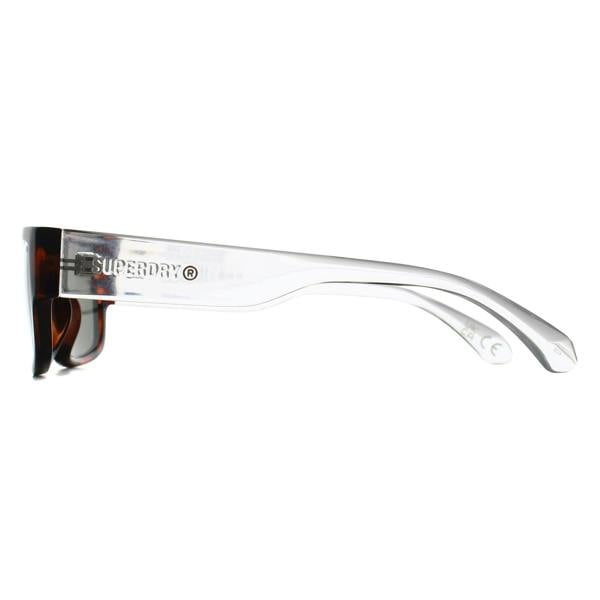 Superdry Sunglasses SDS-5005 102A Tortoise Crystal Solid Green