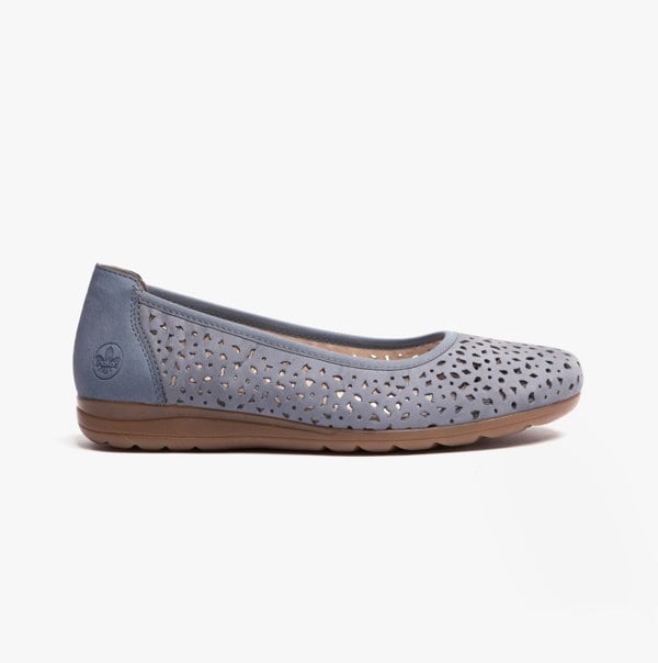 Rieker L9365-14 Womens Shoes - Blue
