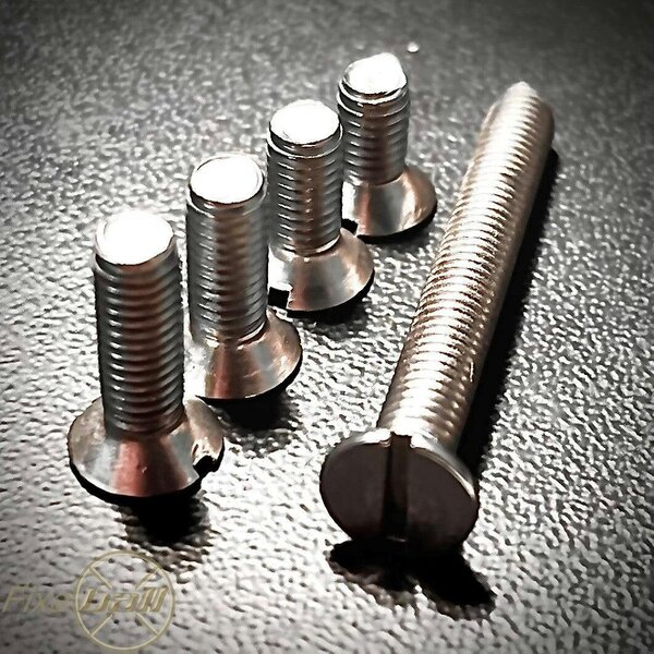 Fixaball M8 Machine Screws Slot Countersunk A2 304 Stainless Steel