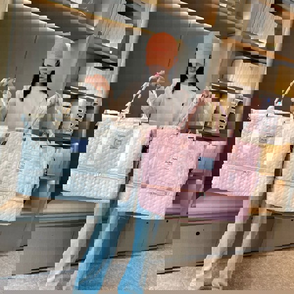 Anymom Mommy Baby Changing Bag Pink Handbag Waterproof Tote Bag