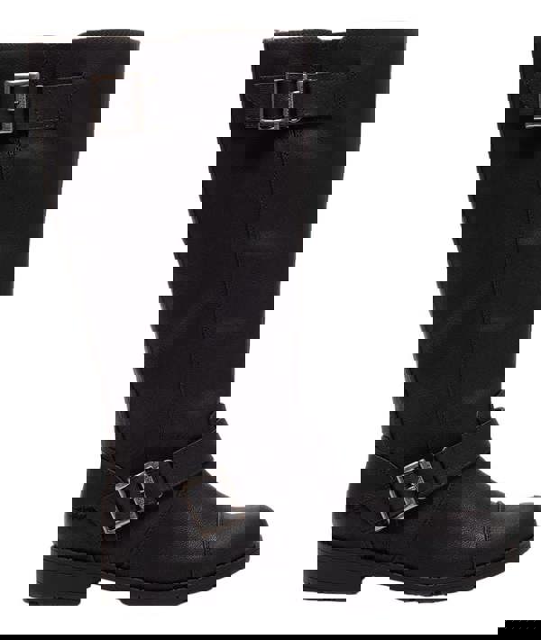 Rocket Dog Berry Womens Tall Zip Up Mid Calf Biker Buckle Boots