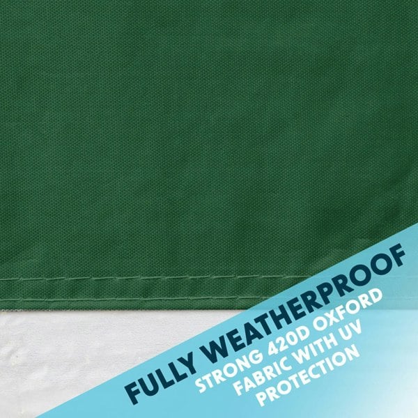 Side Walls Door & Windows for 3x6m Pop-Up Gazebo - GREEN - Garden Party Tent - LoopsDirect