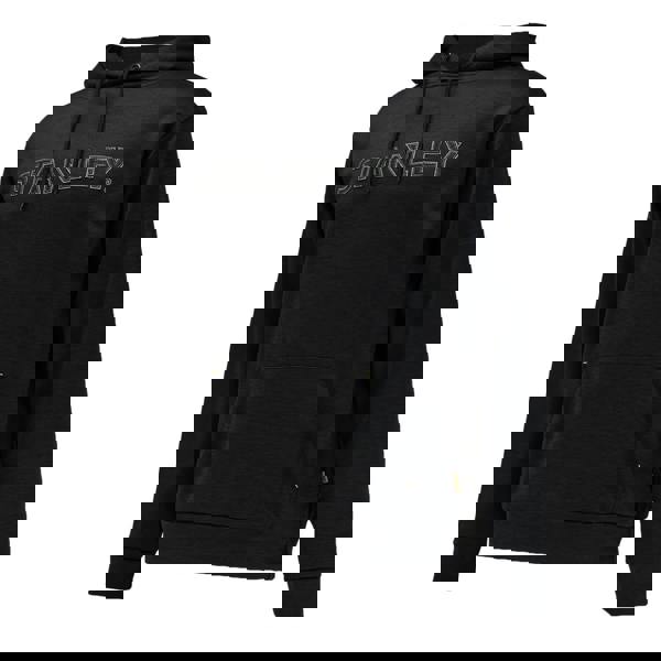 Stanley Hudson Mens Applique Logo Work Hoodie, black hoodie with Stanley logo embroidered across the chest.