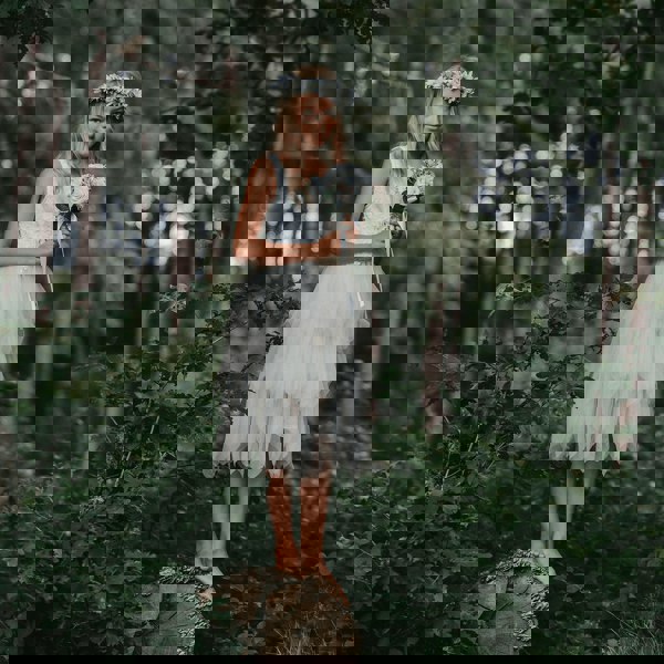 Boho Dreams Dress - Ivory Applique - UK Flower Girl Boutique