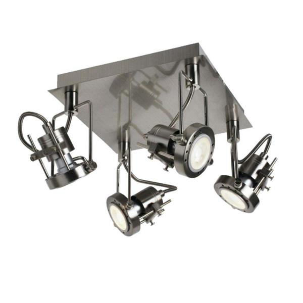 Pagazzi Lighting Sage Satin Nickel 4 Light Ceiling Spotlight Plate