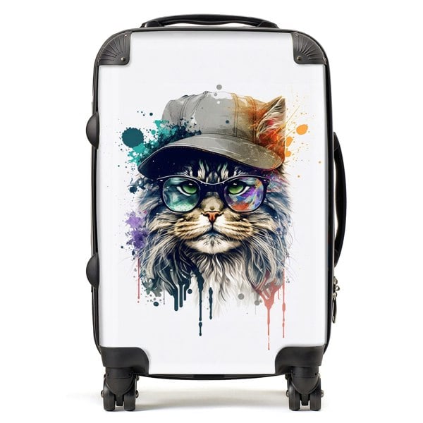 Warren Reed Maine Coon Cat Splashart Suitcase