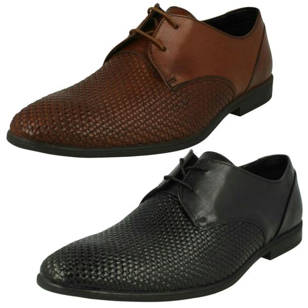 Clarks Mens Clarks Stylish Lace Up Shoes Bampton Weave