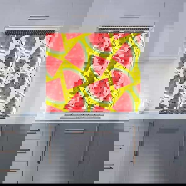 Warren Reed - Designer Watermelon Pattern Kitchen Splashback