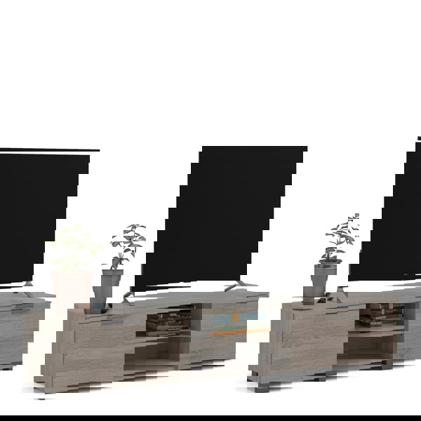 Furniture To Go Match TV Unit 2 Drawers 2 Shelf in Truffle Oak