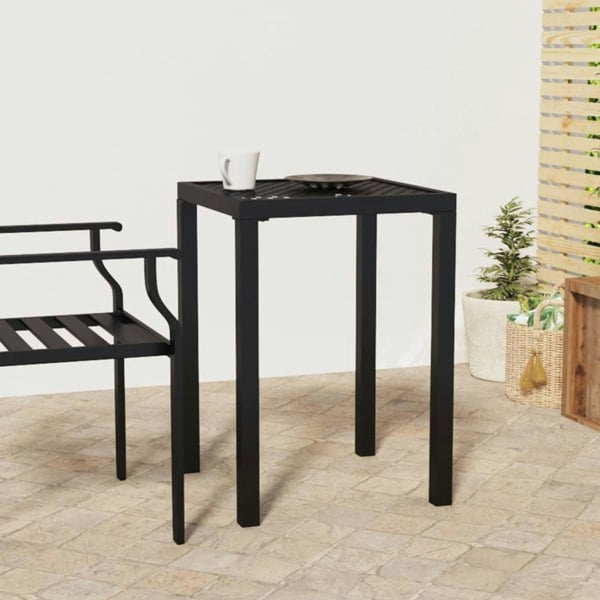 Berkfield Garden Table Anthracite 50x50x72 cm Steel