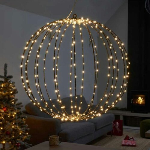 Samuel Alexander 50cm Light up Christmas Twinkle Orb with 360 Warm White LEDs