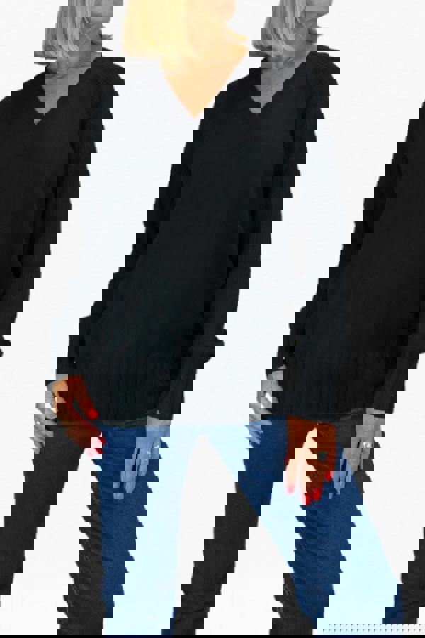 Paulo Due Women's Soft Knit V Neck Jumper