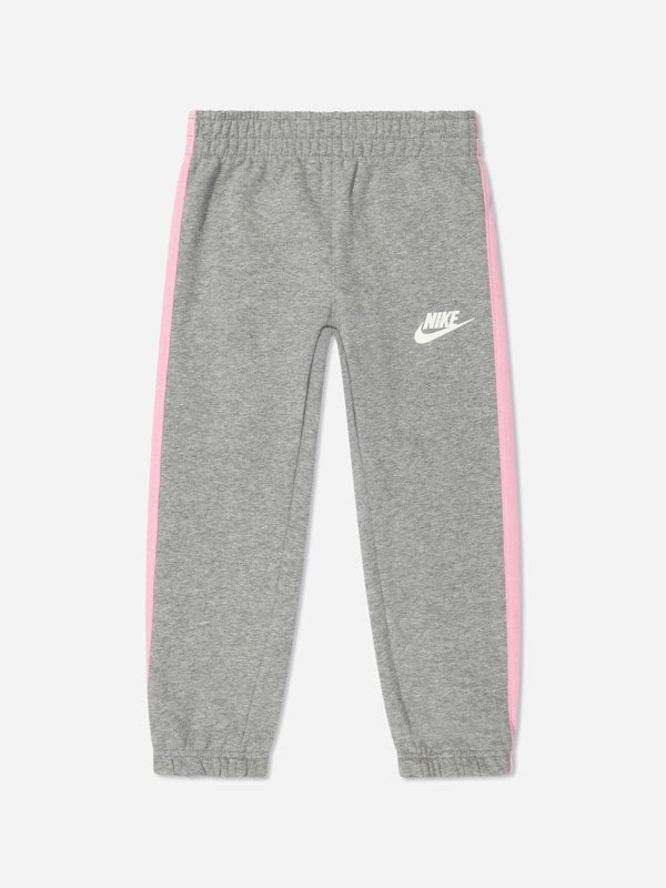 Nike Girls Oversized Futura Crew Tracksuit in Grey
