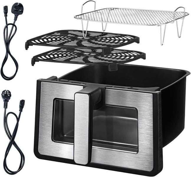 Dyzi Digital Air Fryer 7.6L Touch Control Large Capacity Black