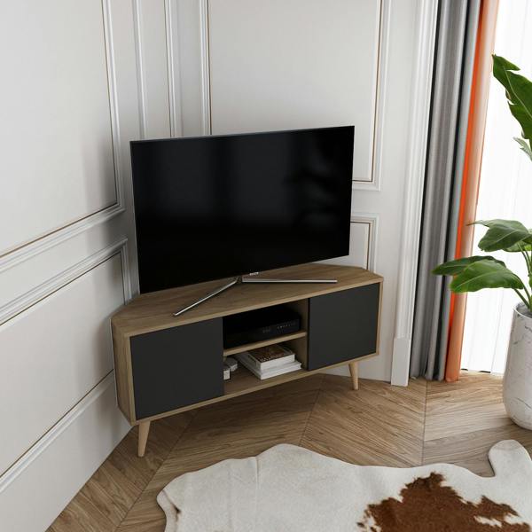 Decorotika Lesson Corner TV Stand TV Unit TV Cabinet for TVs up to 55"