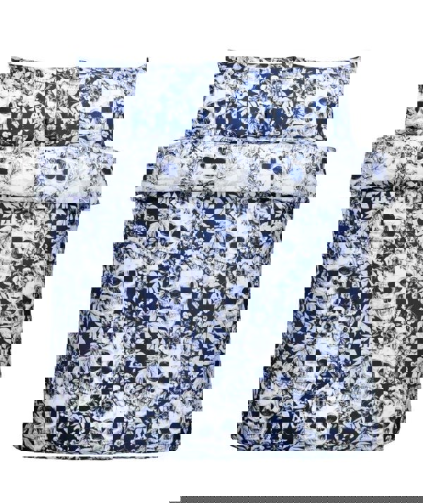 Rapport Home Gothic Skulls White Duvet Cover Set