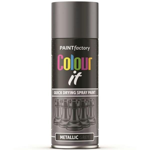 Paint Factory Paintgun Grey Metallic Spray Paint 400ml