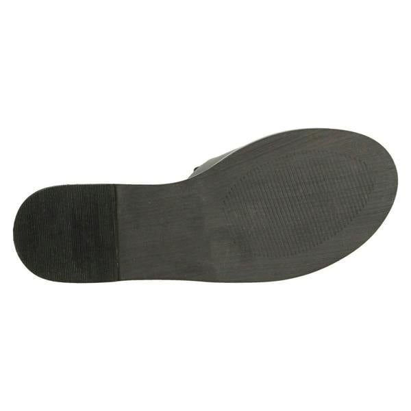 Leather Collection Ladies Leather Collection Flat Slipper Cut Mules F00202