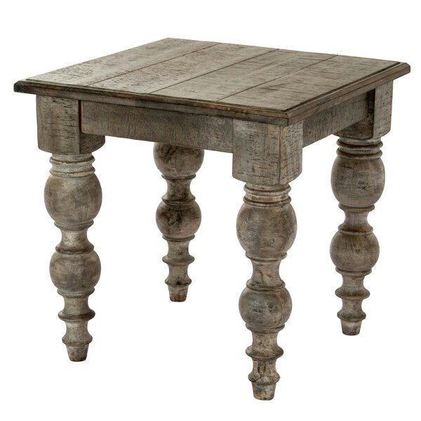 Wyld Haus Montaine Mid Century Brown Wood Square Side Table