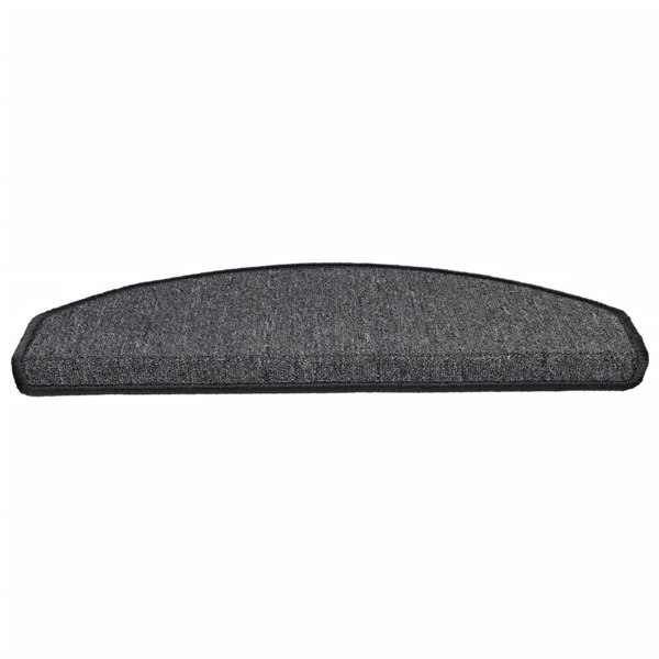Berkfield Carpet Stair Treads 15 pcs Anthracite 65x24x4 cm