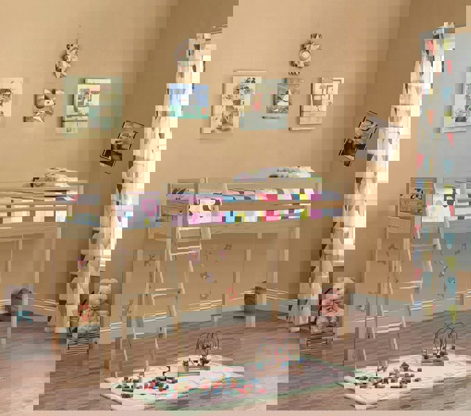 Comfy Living Practical 3ft Wooden Mid Sleeper Bed - A Stylish and Space-Efficient Choice for Your Child’s Bedroom