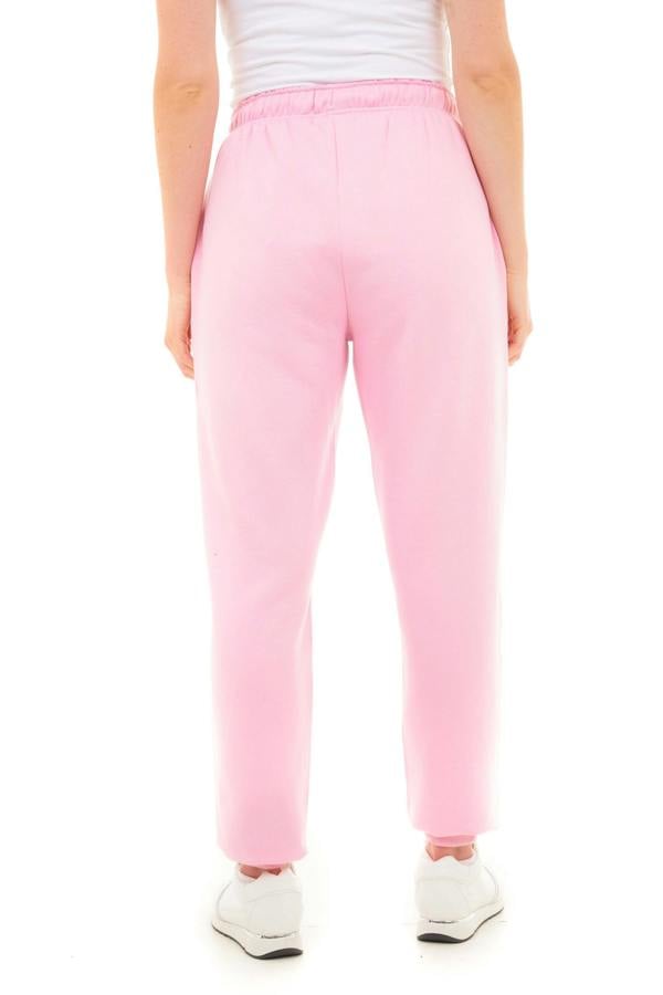 Smart Living Women's Soft Lounge Joggers - Cozy Sweatpants with Cuffed Hem & Drawstring - Pink
