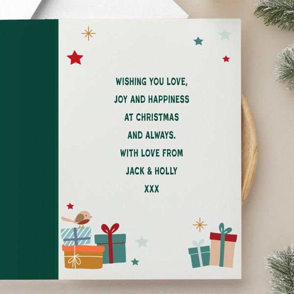 Personalised Memento Company Personalised Photo Upload Pack of 10 Santa Christmas Cards