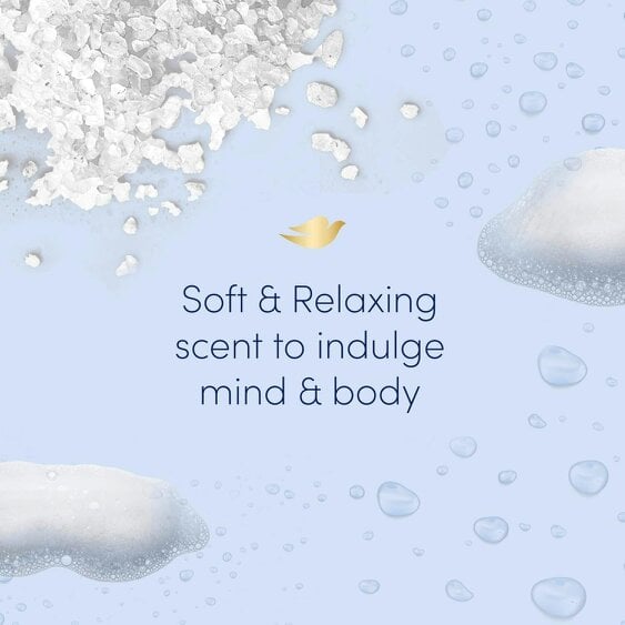 Dove Caring Bath Indulging Cream Bath Soak with 1/4 Moisturising Cream, 4x450ml