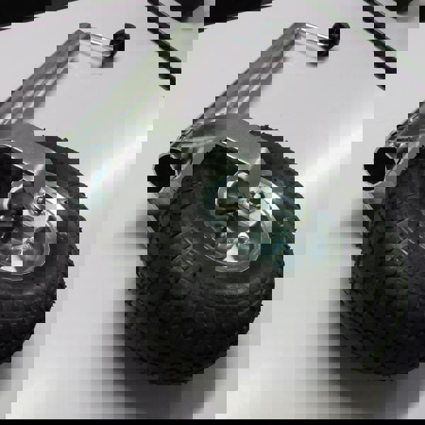 Pneumatic Caravan Jockey Wheel 48MM with Metal Rim (Heavy Duty Trailer Wheel Guide)