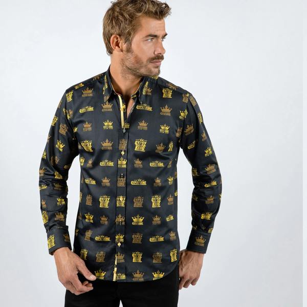 TYSON FURY: OFFICIAL TEAM FURY PRINT SHIRT - Premium Men's Patterned Shirt by Claudio Lugli | Bold Design, Tailored Fit, Best Printed Shirts