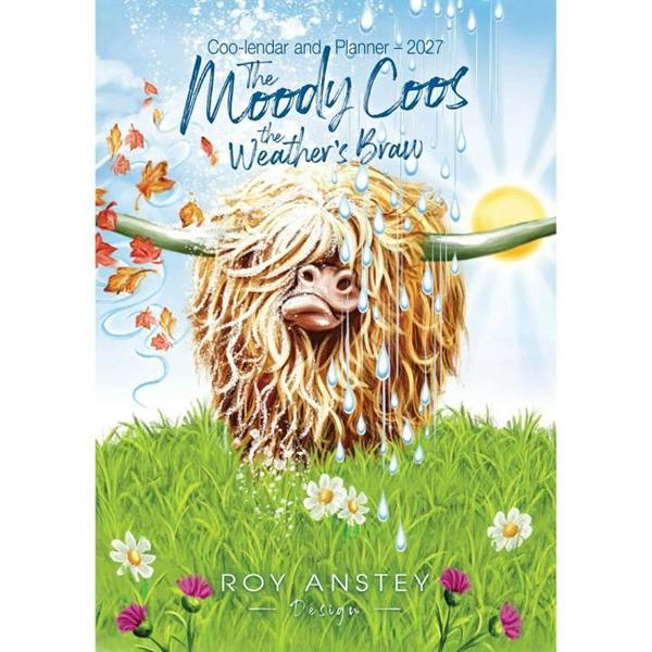 Roy Anstey, Moody Coos A4 Family Planner 2027, Family Planners, Month To View, Animals, Gift