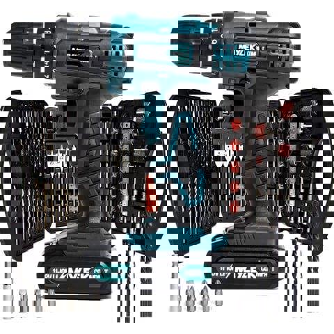 MYLEK 18V Cordless Drill Li-ion Electric Driver Set Also With 131 DIY Accessory Set