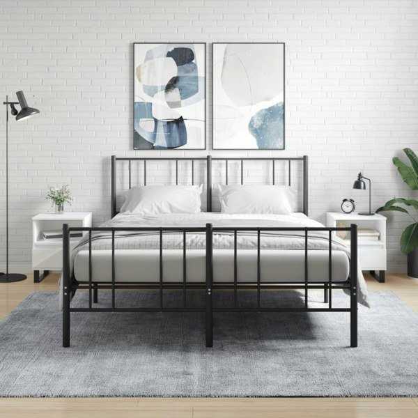 Berkfield Bedside Cabinets 2 pcs White 40x35x50 cm Engineered Wood