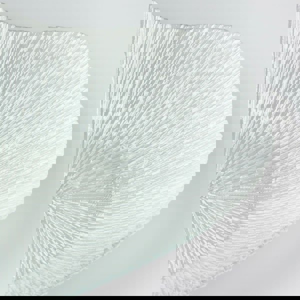 Glass Bowl - Heart Design - Silver